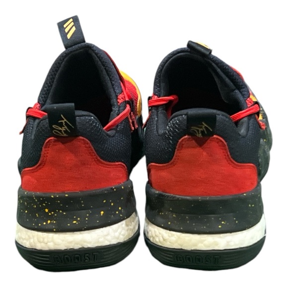 Adidas Trae Young 1 Red Gold Core Black Basketball Shoes Size 15. - Picture 3 of 8